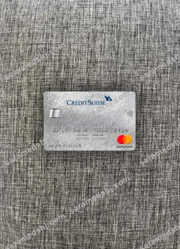 Switzerland Credit Suisse bank mastercard photolook front